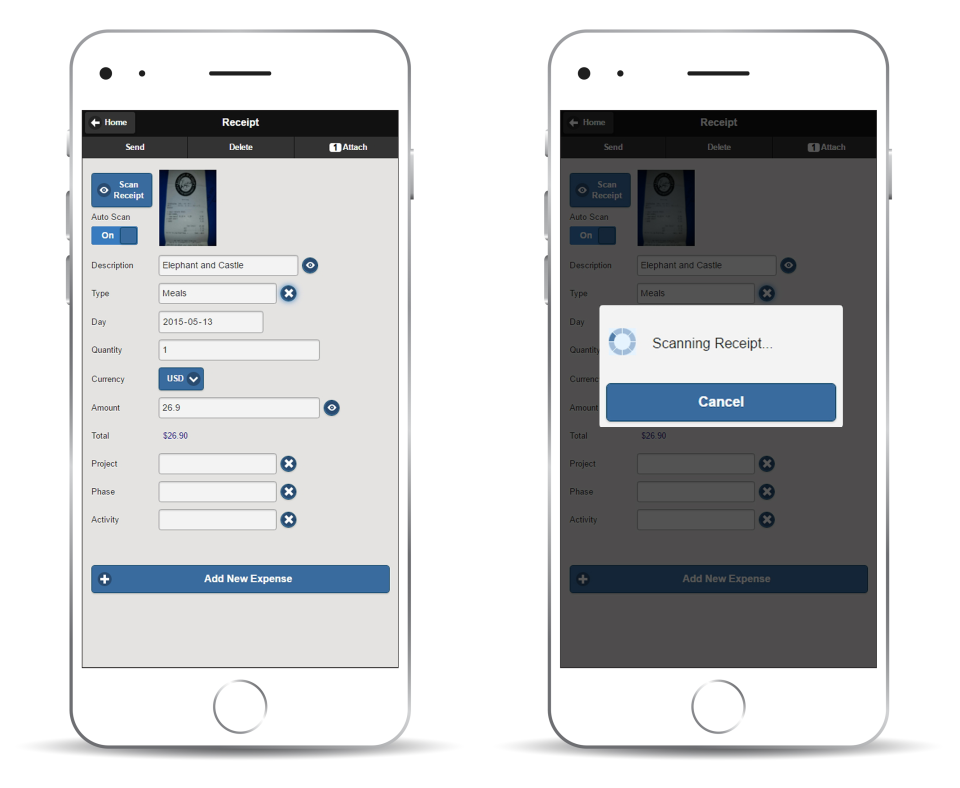 screenshot of WorkPlace Expense